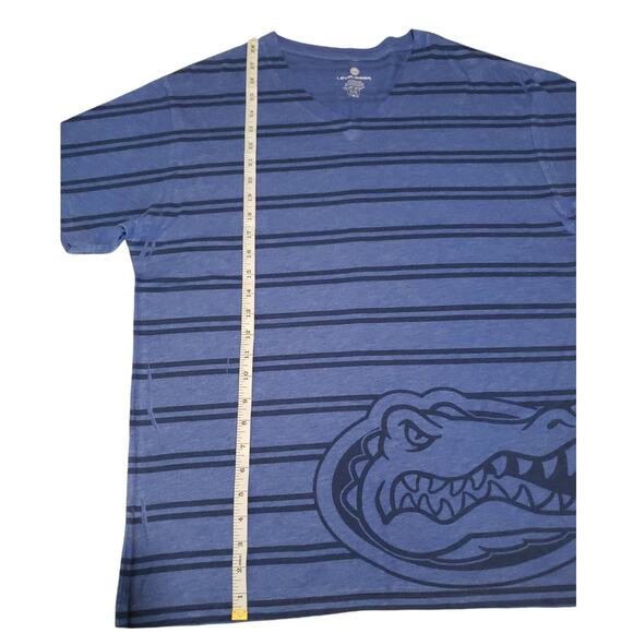 Level Wear Blue Striped Florida Gator Short Sleeved Shirt - Size Extra Large - Picture 4 of 5